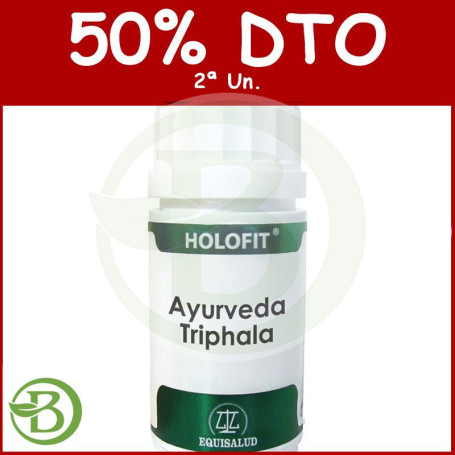 Ayurveda Triphala 50 Cápsulas Equisalud Pack (2a Ud al 50%)