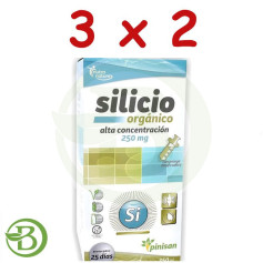 Pack 3x2 Concentré de Silicium Organique 250Ml Pinisan