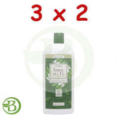 Pack 3x2 Shampooing Bio Tea Tree 500Ml. Drasanvi