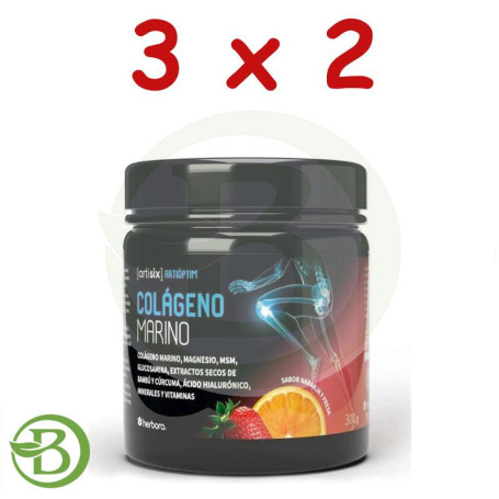 Pack 3x2 Colageno Marino en Polvo 300 Gr Herbora