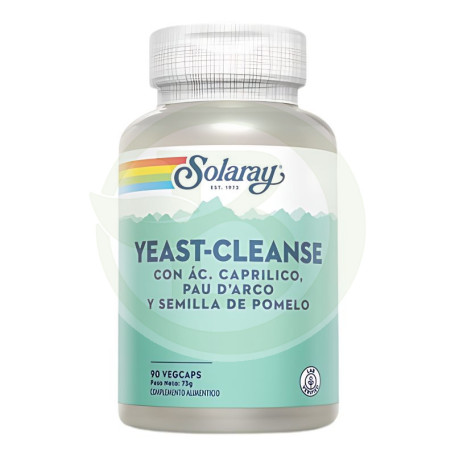 Yeast Cleanse 90 Gélules Végétales Solaray