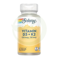 D3 & K2 (MK7) 60 capsules Solaray