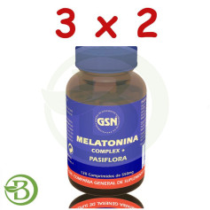 Pack 3x2 Complexe Mélatonine 120 Comprimés GSN