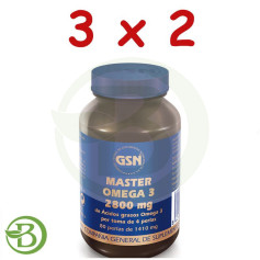 Pack 3x2 Master Oméga 3 80 Perles GSN
