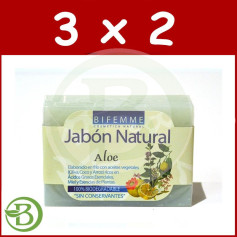 Pack 3x2 Savon Aloe Vera 100Gr. Bifemme