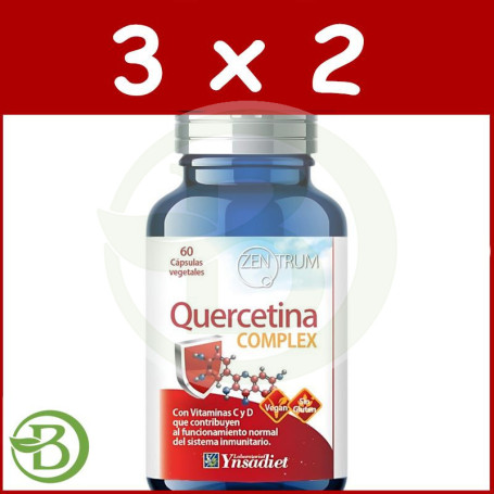 Pack 3x2 Quercetina Complex 60 Capsulas Vegetales Ynsadiet
