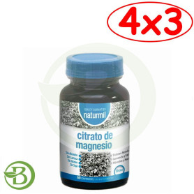 Pack 4x3 Citrato De Magnesio 60 Comprimidos Naturmil