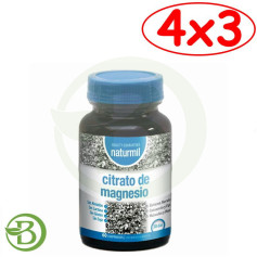 Pack 4x3 Citrate de Magnésium 60 Comprimés Naturmil