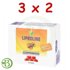 Pack 3x2 Liproline 30 Comprimés Diététiques Nova
