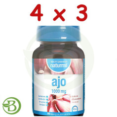 Pack 4x3 Ail 1000Mg 90 Perles Naturmil