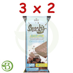 Pack 3x2 Snackis Compleat Choco Lait 35 Gr Herbora