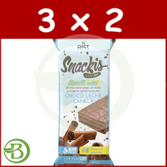 Pack 3x2 Snackis Compleat Choco Lait Saveur Cannelle 35 Gr Herbora