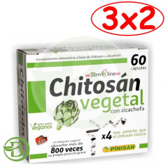 Pack 3x2 Chitosane Végétale 60 Gélules Pinisan