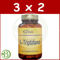 Pack 3x2 L-Tryptophane 90 Gélules Zeus