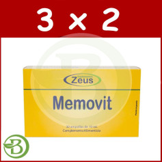 Pack 3x2 Ampoules Memovit 30 Zeus