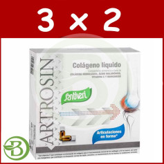 Pack 3x2 Arthrosine Collagène 16 Ampoules Santiveri