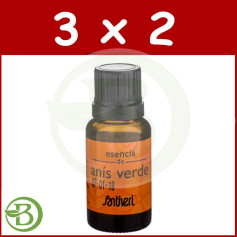 Pack 3x2 Huile Essentielle d&#39;Anis Vert 14Ml. Santiveri
