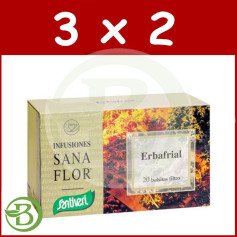 Pack 3x2 Sanaflor Erbafrial 20 Filtres Santiveri
