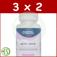 Pack 3x2 Métal Depur 60 Gélules Végétales Nutrinat Evolution