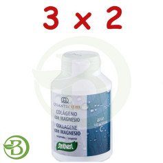 Pack 3x2 Collagène Quanticum + Magnésium 180 Comprimés Santiveri