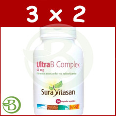 Pack 3x2 Complexe Ultra B 60 Gélules Sura Vitasan