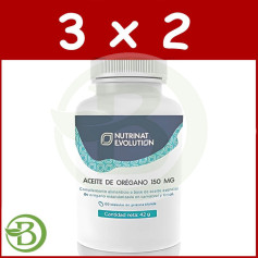 Pack 3x2 Huile d&#39;Origan 150Mg 60 Gélules Nutrinat Evolution