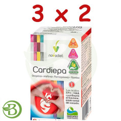 Pack 3x2 Cardiepa 60 Capsules Nova Diet
