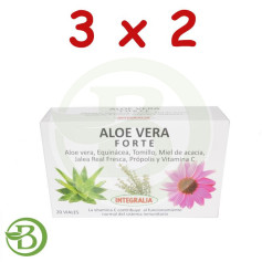 Pack 3x2 Aloe Vera Forte 20 Ampoules Integralia