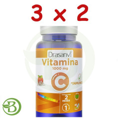 Pack 3x2 Vitamine C 1000Mg 60 Gélules Drasanvi