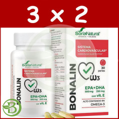 Pack 3x2 Bonalin Epa+Dha 30 Perles Soria Natural