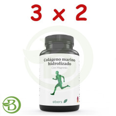 Pack 3x2 Collagène Marin Hydrolysé 750 Mg 100 Comp Ebers