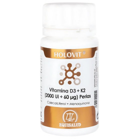Holovit Vitamine D3 2 000Ui + K2 60Μg 50 Perles Equisalud