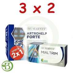 Pack 3x2 Pack Artrohelp Forte 20X10ml + Mialtrim 60 Gélules Marnys