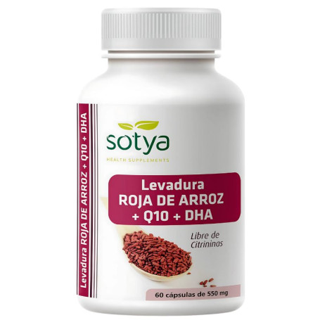 Levure de Riz Rouge + Q10 + Dha 550Mg 60 Gélules Sotya