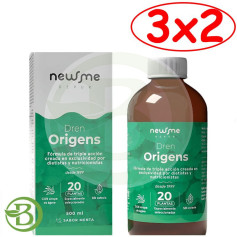 Pack 3x2 Drain Origens Saveur Menthe 500Ml Herbora