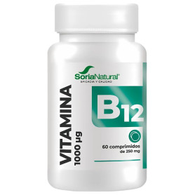Vitamine B12 à libération prolongée 60 comprimés Soria Natural