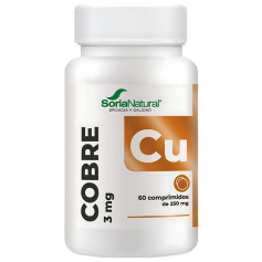 Cuivre Libération Prolongée 60 Comprimés Soria Natural