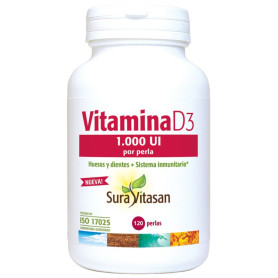 Vitamine D3 1 000 Ui 120 Perles Sura Vitasan