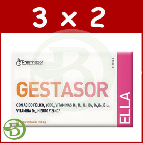 Pack 3x2 Gestasor Ella 36 Comprimidos Soria Natural
