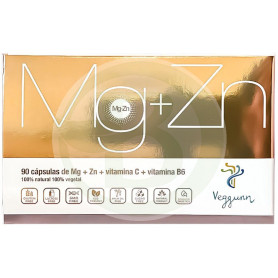 Magnesio + Zinc + Vit C + B6 90 Capsulas Veggunn