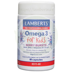 Oméga 3 pour Enfants avec Dha 100Mg/Epa 14Mg 60 Gélules Lamberts