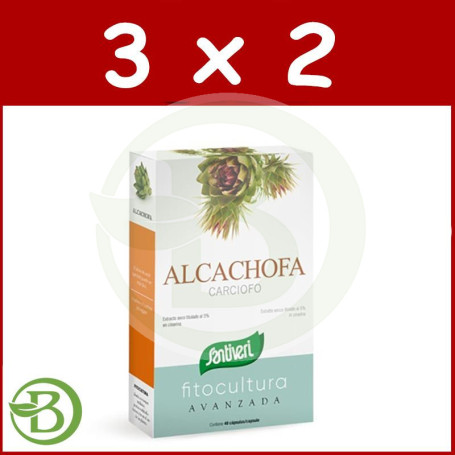 Pack 3x2 Plantas Fit Cápsulas Alcachofa Santiveri