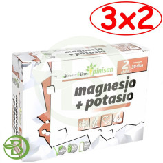 Pack 3x2 Magnésium + Potassium 60 Comp Pinisan