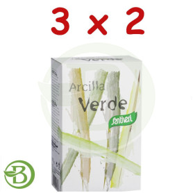 Pack 3x2 Arcilla Verde 375Gr. Santiveri