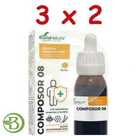 Pack 3x2 Composor 8 50Ml. Soria Natural