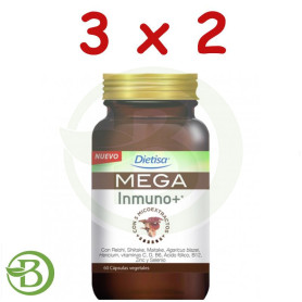 Pack 3x2 Mega Inmuno+ 60 Cápsulas Dietisa