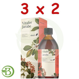 Pack 3x2 Vitafer Jarabe 250 Ml Ebers