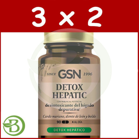 Pack 3x2 Hepactiv 90 Comprimidos GSN