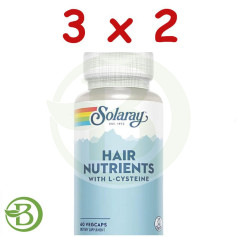 Pack 3x2 Nutriments Capillaires 60 Capsules Solaray