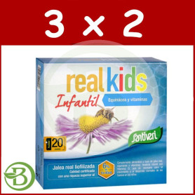 Pack 3x2 Realkids Infantil 20 Viales Santiveri